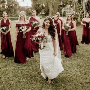 Multi-Way Wine Red Dress